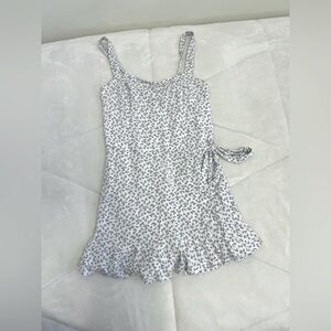Hollister white floral romper